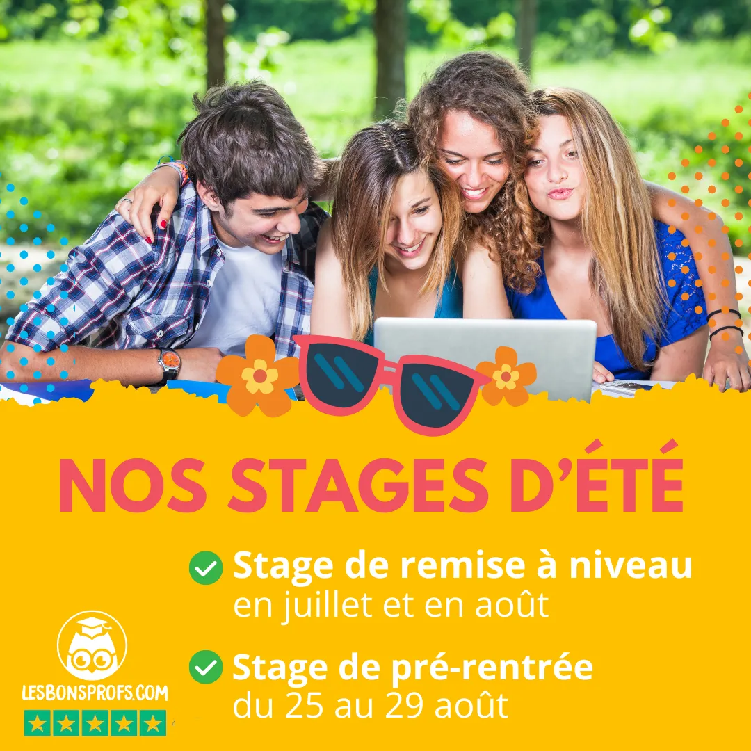 Les bons profs - Stage ÉTÉ 2025