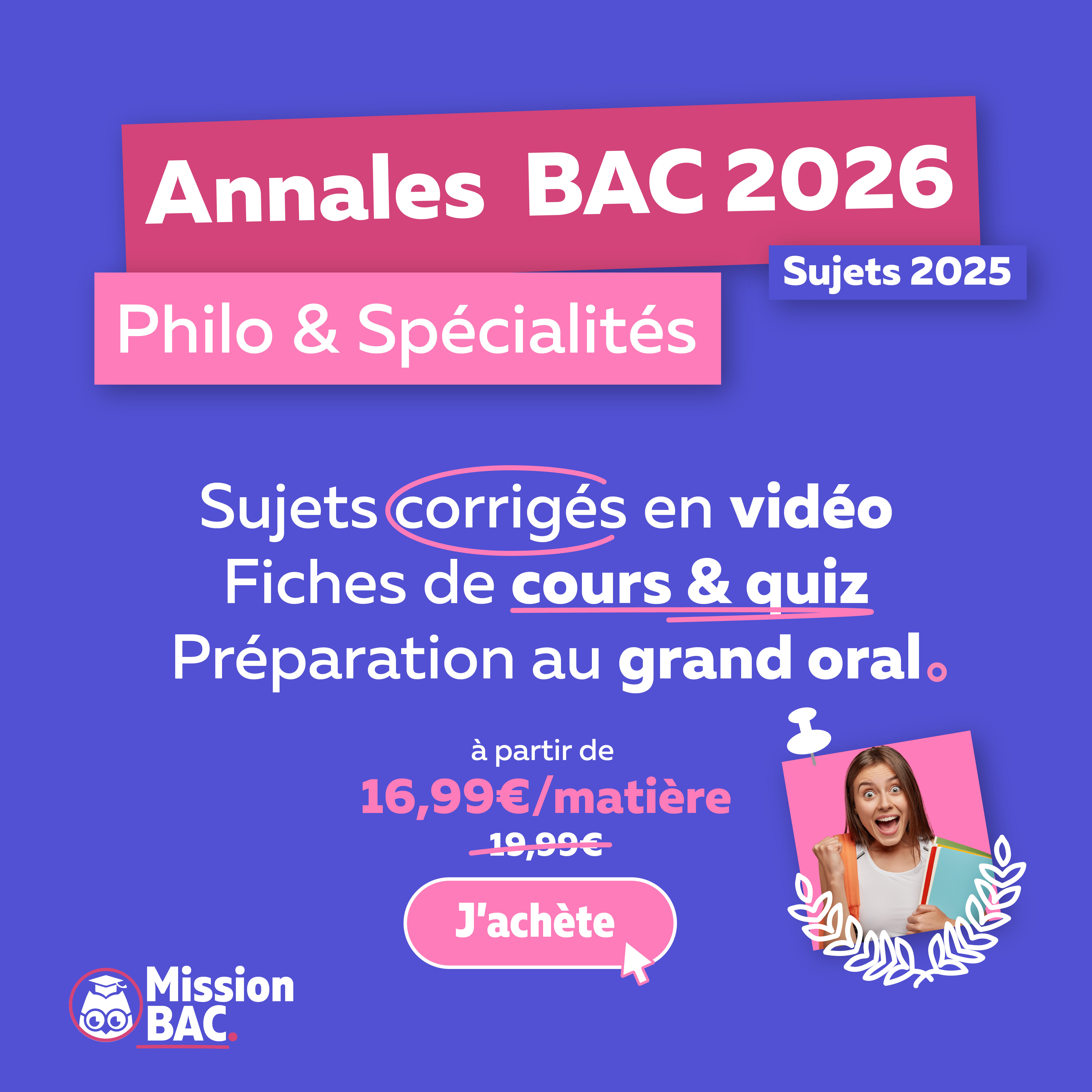 Les bons profs - Mission Bac Terminale 2026